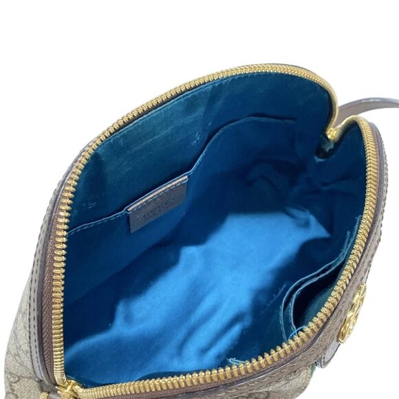 GUCCI Ophidia 499621 Dark Brown Beige Multi PVC Leather Shoulder Bag - Picture 15 of 16